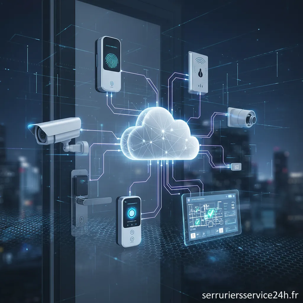 Schéma illustrant le fonctionnement du contrôle d'accès basé sur le cloud