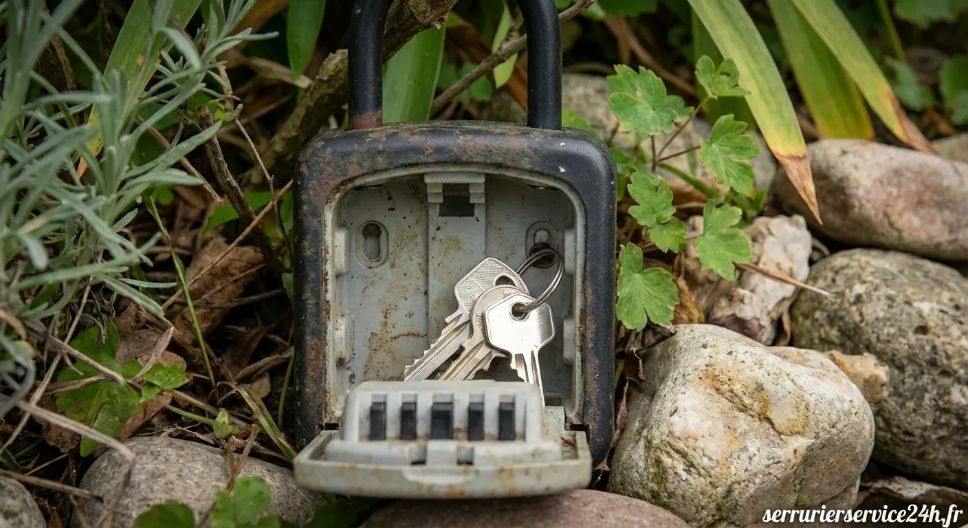 Boîtier sécurisé mural à code pour déposer ses clés de secours