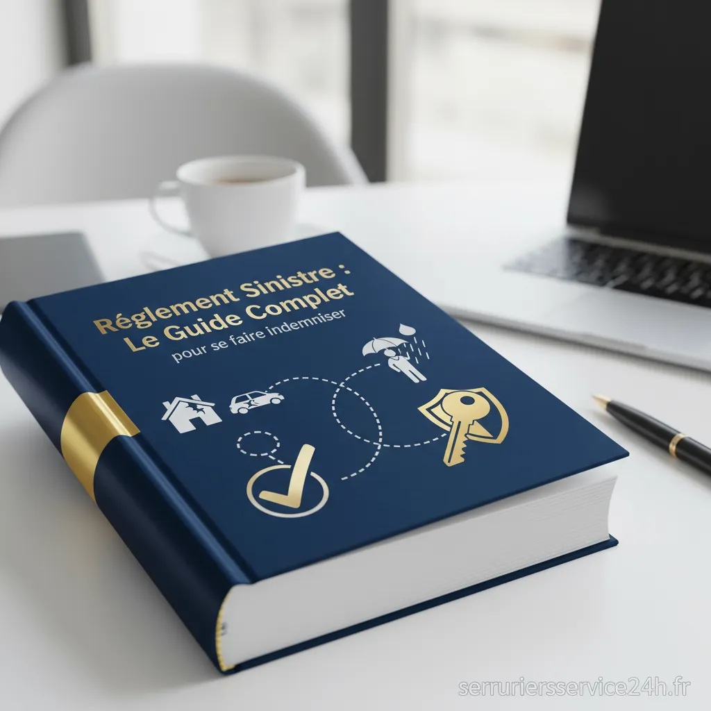 Processus de règlement sinistre expliqué sur un document